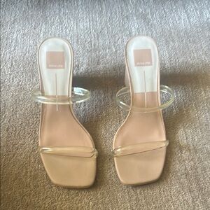 Dolce Vita Women's Clear Strap Sandals - Cream